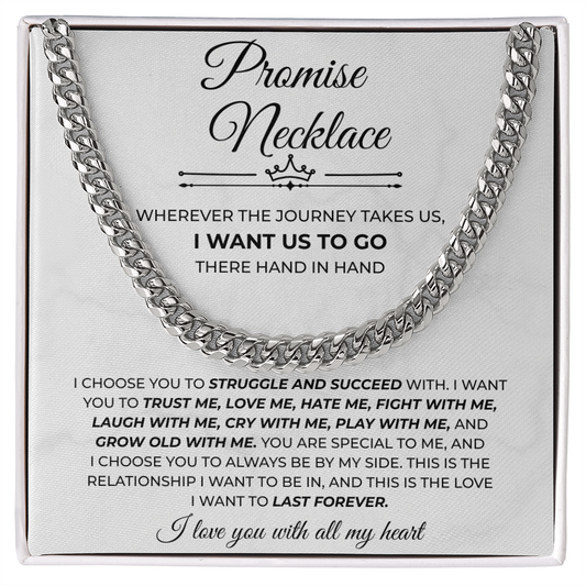 To My Man Necklace, Boyfriend Valentines Day Gift
