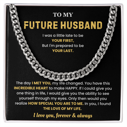 Future Husband Necklace from Future Wife, That chain hits different on him