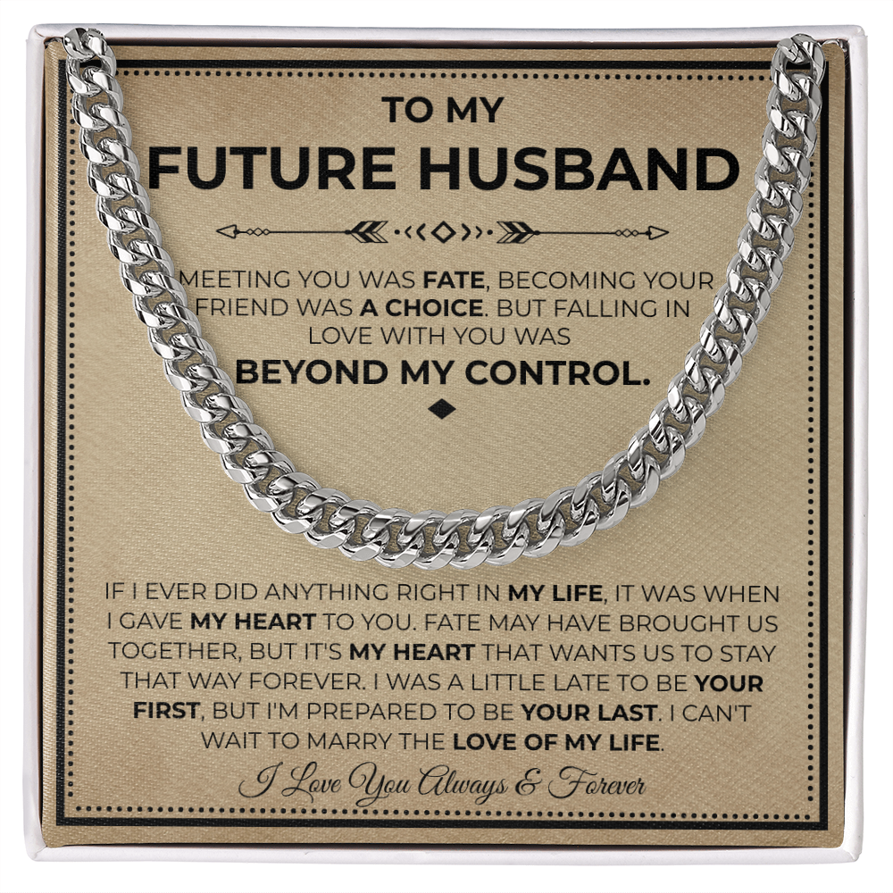 Necklace Gifts For Future Husband, This chain makes him look finer