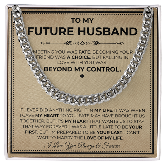 Necklace Gifts For Future Husband, This chain makes him look finer