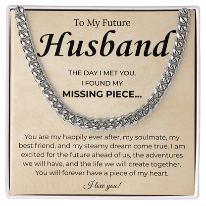 Promise Necklace Gifts For Future Husband, This chain upgraded his look