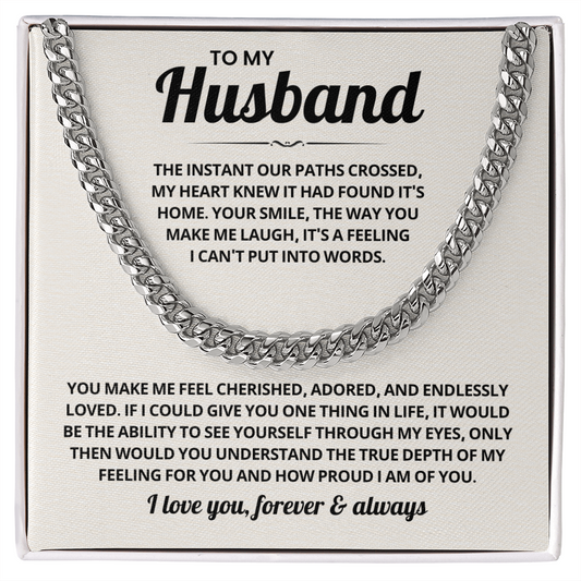 Valentines gifts for Husband, A chain that turns everyday style into handsome style