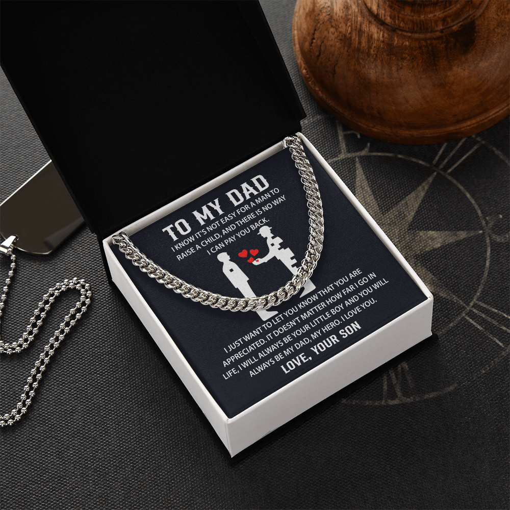 Father's day Necklace Gifts for Dad, Sentimental Gifts for Dad - Christmas Gifts for Dad from Daughter