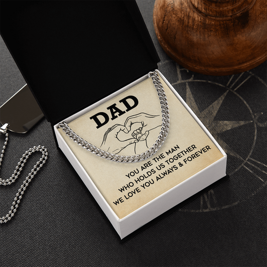 To My Father's Day Necklace - Cuban Chain Necklace for Dad