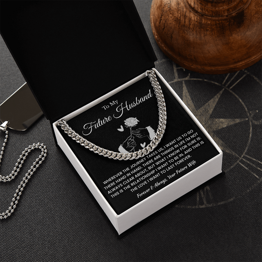 Fiance Necklace Gifts From Fiancee, That chain suits him perfectly