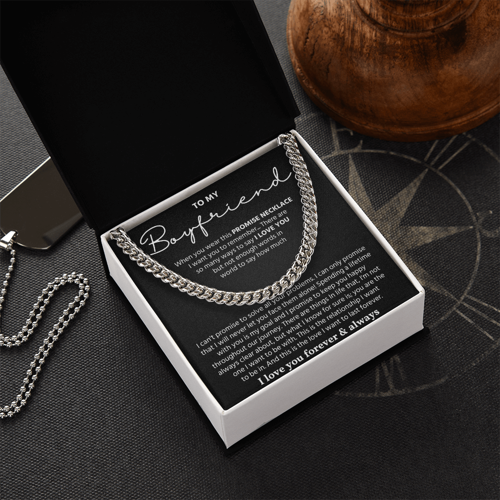 To My Man Necklace, Make your boyfriend stand out with this chain