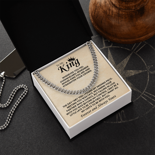 Cuban Chain Necklace For Men Romantic Gift, This chain adds instant charm to your boyfriend's style
