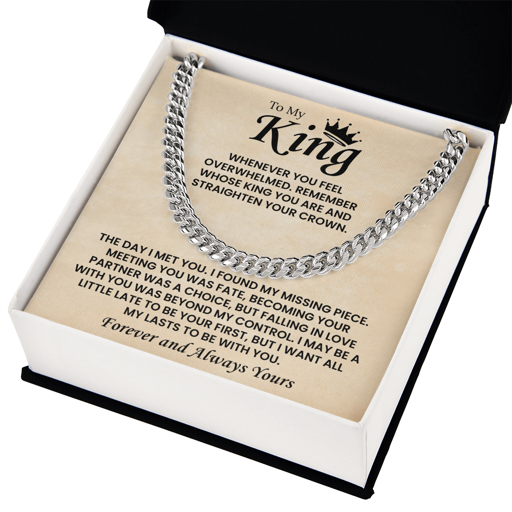Cuban Chain Necklace For Men Romantic Gift, This chain adds instant charm to your boyfriend's style