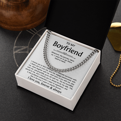 Promise Necklace For Boyfriend, Perfect chain gift for your handsome boyfriend