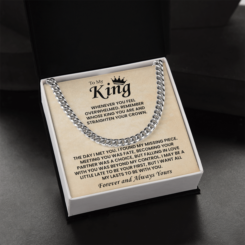 Cuban Chain Necklace For Men Romantic Gift, This chain adds instant charm to your boyfriend's style