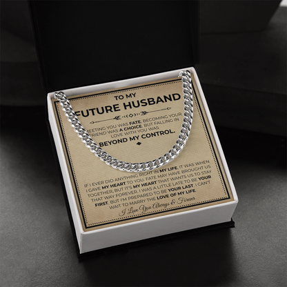 Necklace Gifts For Future Husband, This chain makes him look finer
