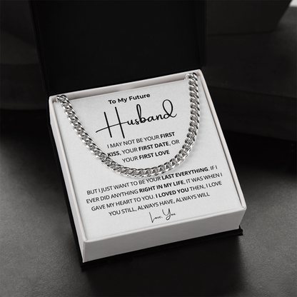Future Husband Cuban Necklace, Simple chain, handsome effect