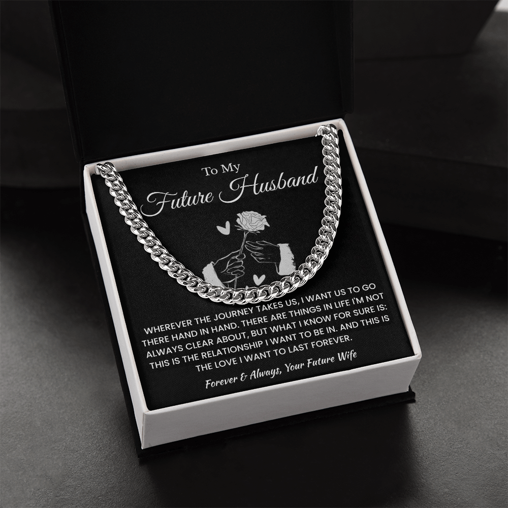 Fiance Necklace Gifts From Fiancee, That chain suits him perfectly