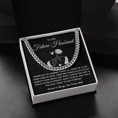 Fiance Necklace Gifts From Fiancee, That chain suits him perfectly