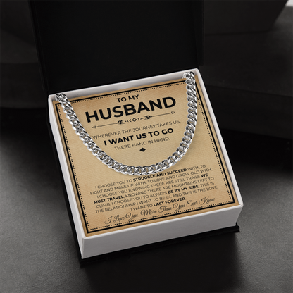 Husband Necklace Gifts From Wife, This chain makes your boyfriend look extra handsome.