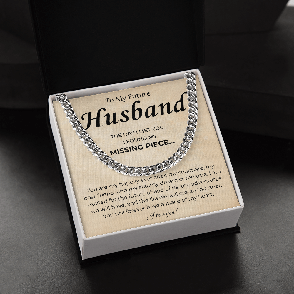 Promise Necklace Gifts For Future Husband, This chain upgraded his look