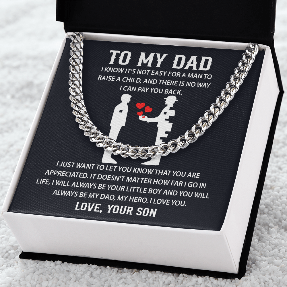 Father's day Necklace Gifts for Dad, Sentimental Gifts for Dad - Christmas Gifts for Dad from Daughter