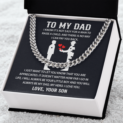 Father's day Necklace Gifts for Dad, Sentimental Gifts for Dad - Christmas Gifts for Dad from Daughter