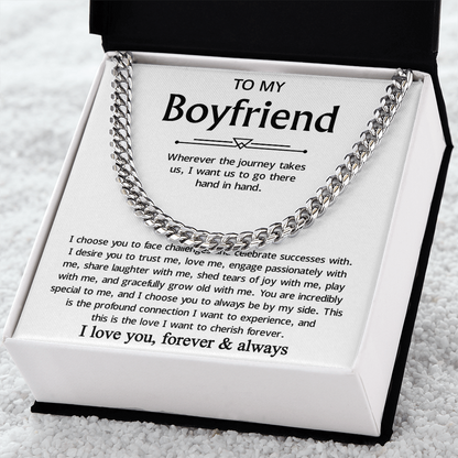Promise Necklace For Boyfriend, Perfect chain gift for your handsome boyfriend
