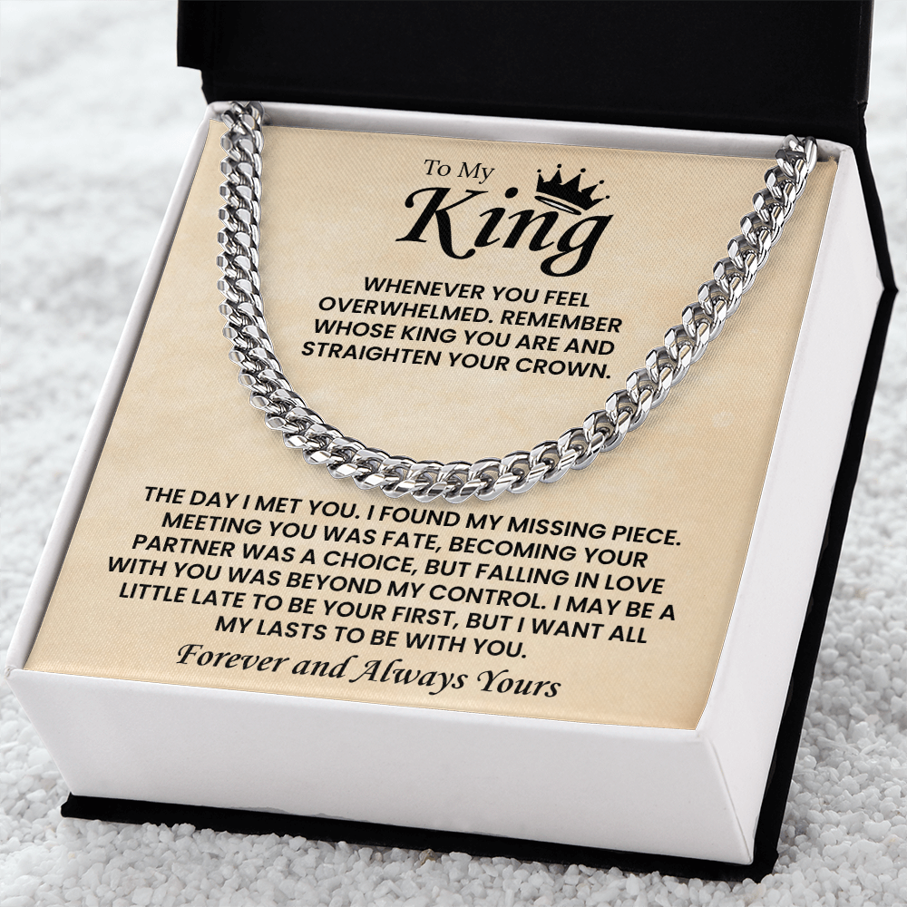 Cuban Chain Necklace For Men Romantic Gift, This chain adds instant charm to your boyfriend's style