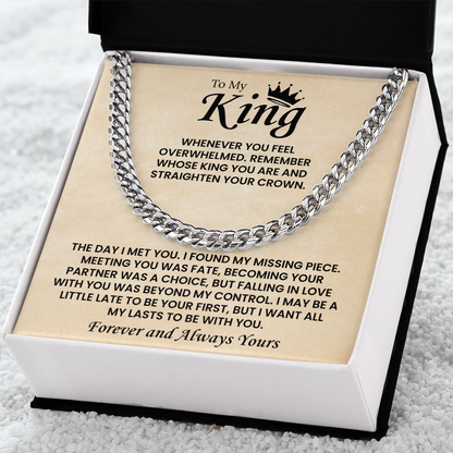 Cuban Chain Necklace For Men Romantic Gift, This chain adds instant charm to your boyfriend's style