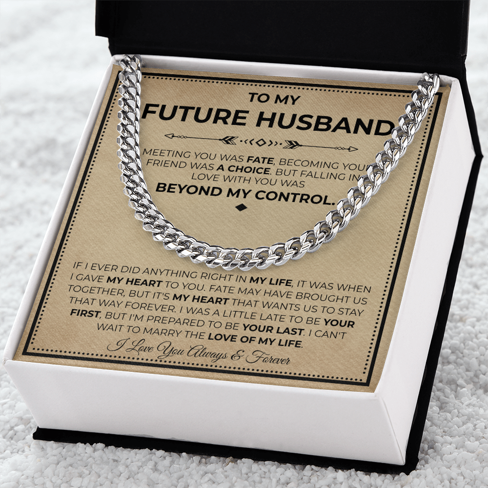 Necklace Gifts For Future Husband, This chain makes him look finer