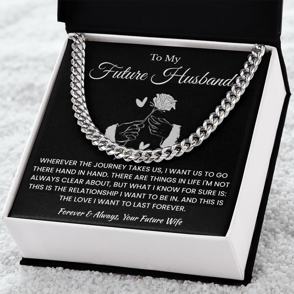 Fiance Necklace Gifts From Fiancee, That chain suits him perfectly