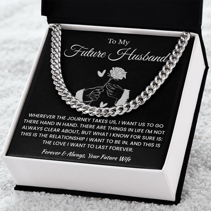 Fiance Necklace Gifts From Fiancee, That chain suits him perfectly