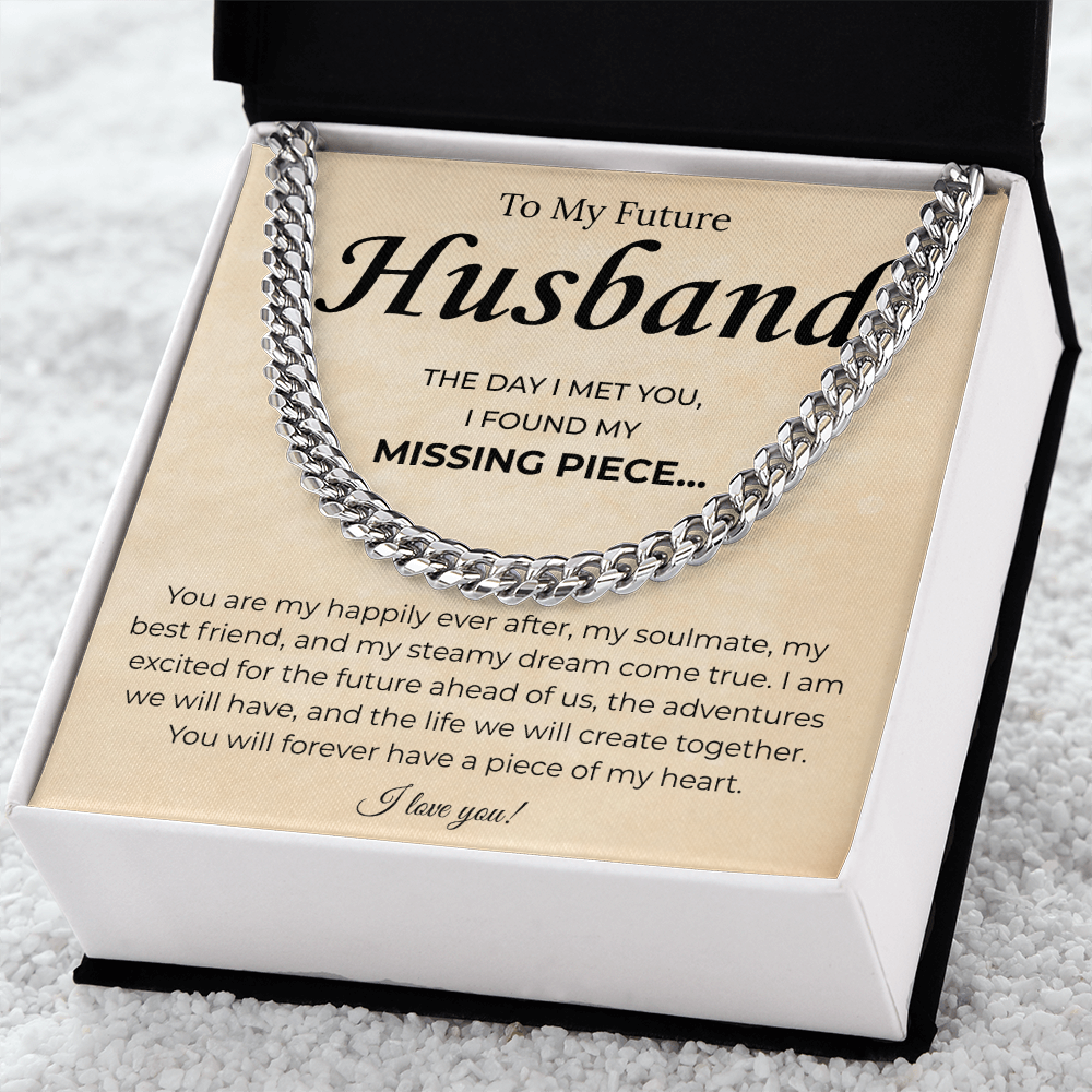 Promise Necklace Gifts For Future Husband, This chain upgraded his look