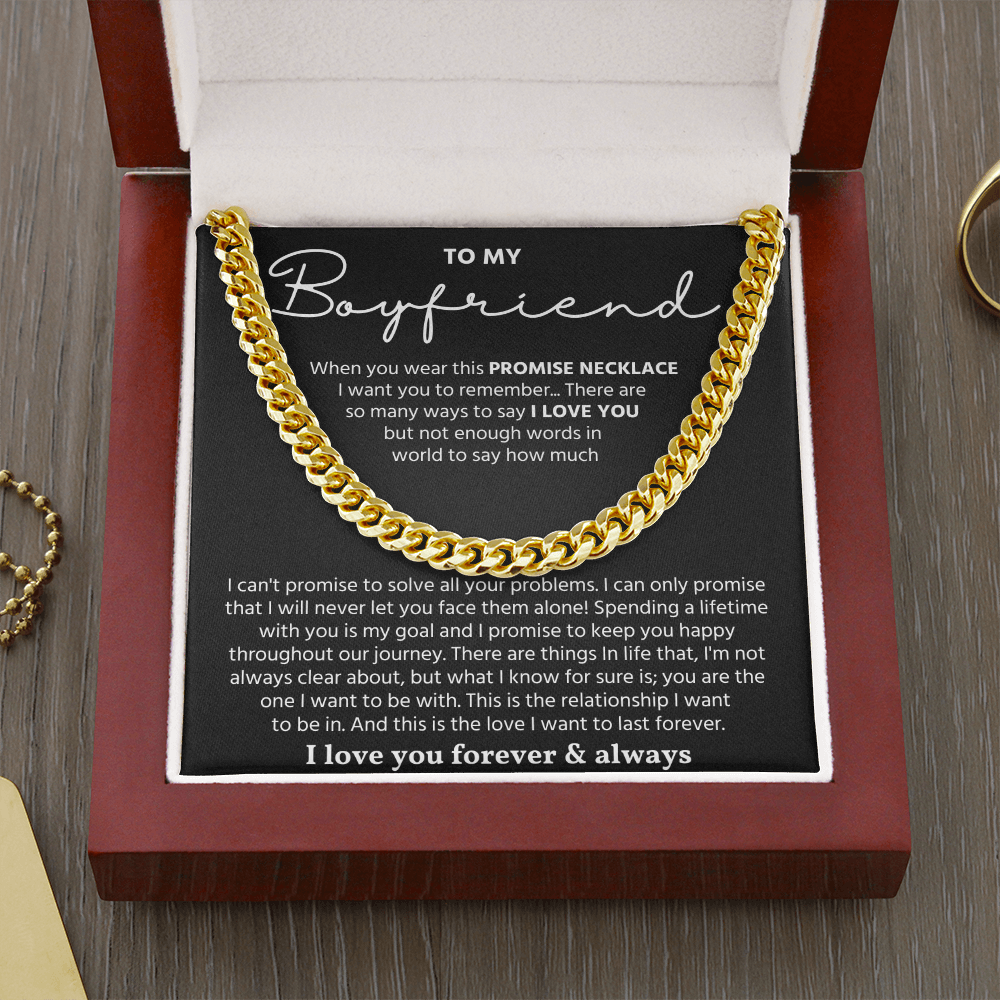 To My Man Necklace, Make your boyfriend stand out with this chain