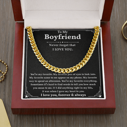 Anniversary Gifts For Boyfriend, This chain makes your boyfriend look handsome