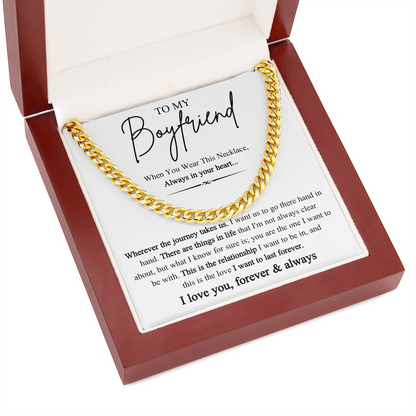 Cuban Link Chain Necklace Jewelry, A stylish chain to upgrade his everyday look