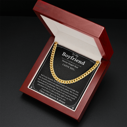 Anniversary Gifts For Boyfriend, This chain makes your boyfriend look handsome