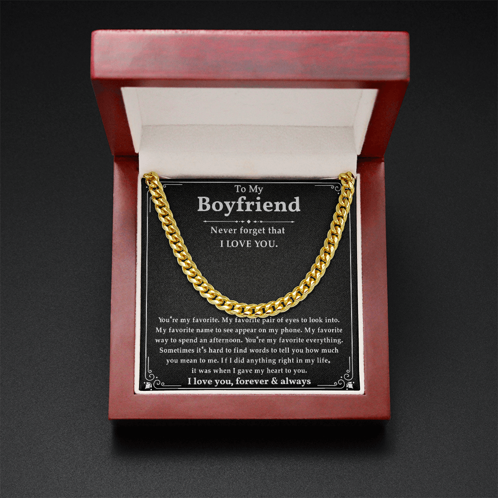 Anniversary Gifts For Boyfriend, This chain makes your boyfriend look handsome