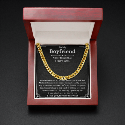 Anniversary Gifts For Boyfriend, This chain makes your boyfriend look handsome