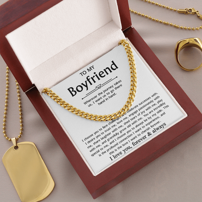 Promise Necklace For Boyfriend, Perfect chain gift for your handsome boyfriend