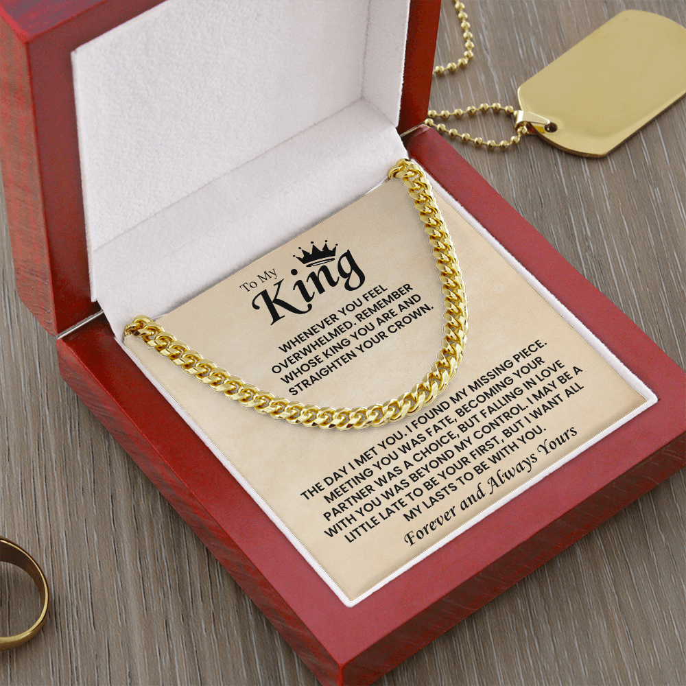 Cuban Chain Necklace For Men Romantic Gift, This chain adds instant charm to your boyfriend's style