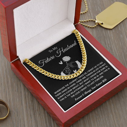 Fiance Necklace Gifts From Fiancee, That chain suits him perfectly