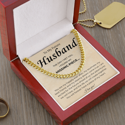 Promise Necklace Gifts For Future Husband, This chain upgraded his look