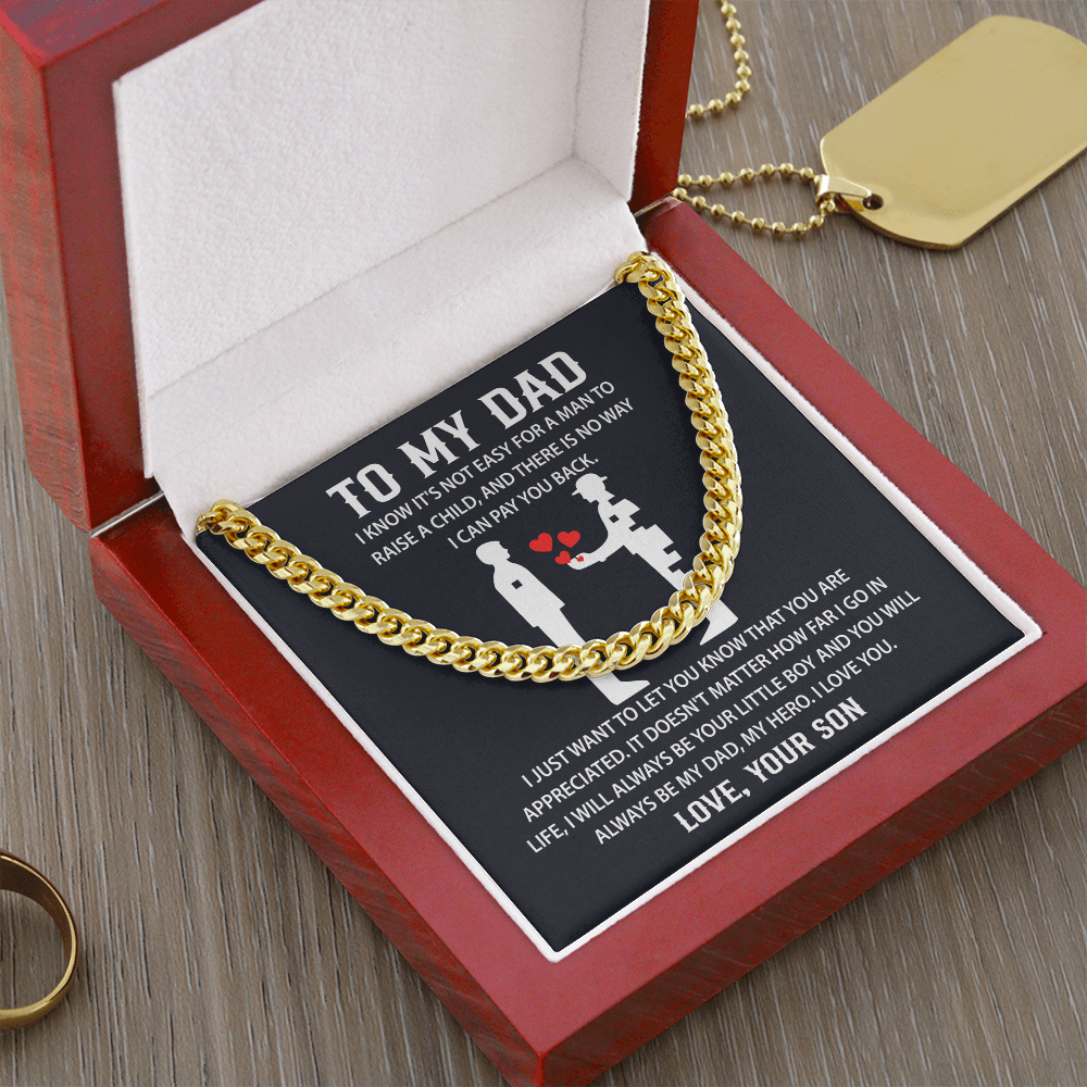 Father's day Necklace Gifts for Dad, Sentimental Gifts for Dad - Christmas Gifts for Dad from Daughter