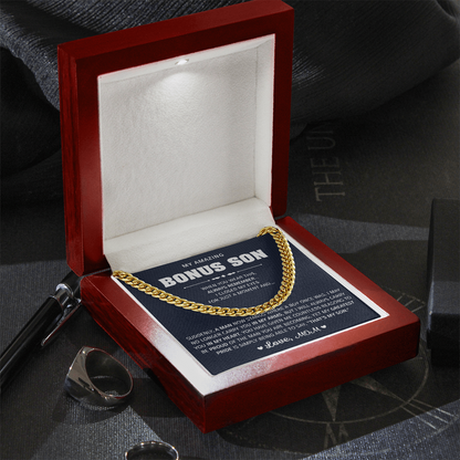 Bonus Son Birthday Blessing From Parents Necklace for Son