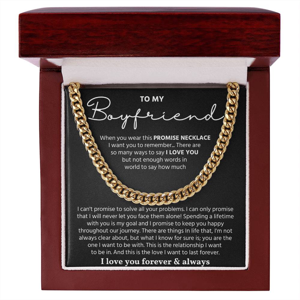 To My Man Necklace, Make your boyfriend stand out with this chain