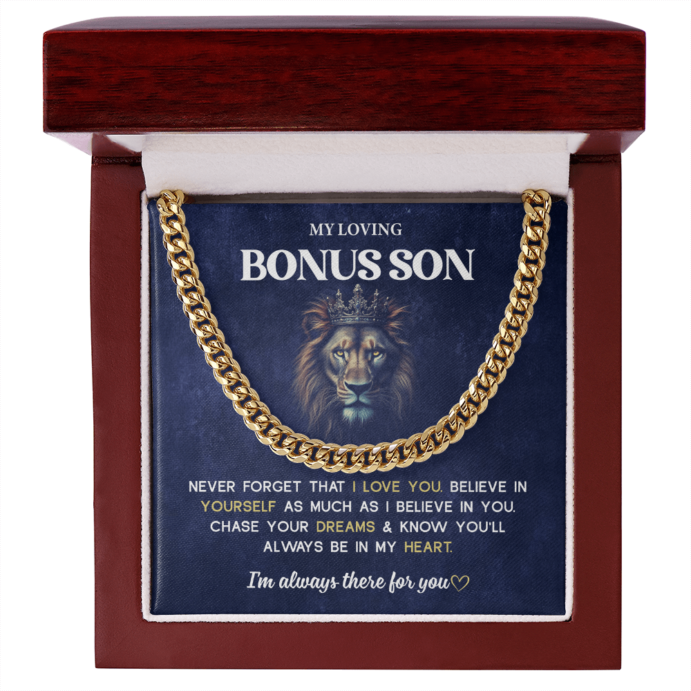 Bonus Son Necklace From Mom & Dad Mother and Son Jewelry