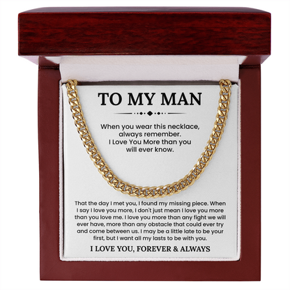 Birthday Valentines Day Necklace Gifts For Him, This chain adds instant charm to your boyfriend's style
