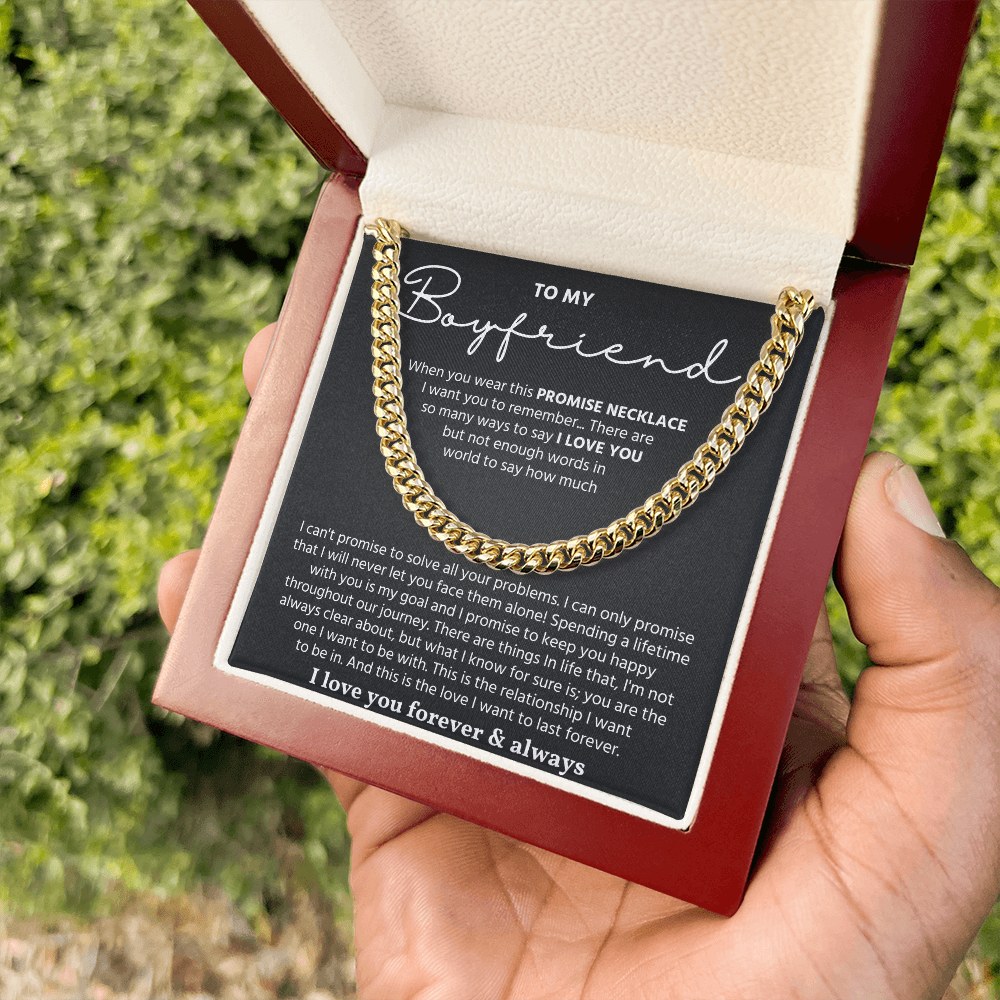 To My Man Necklace, Make your boyfriend stand out with this chain