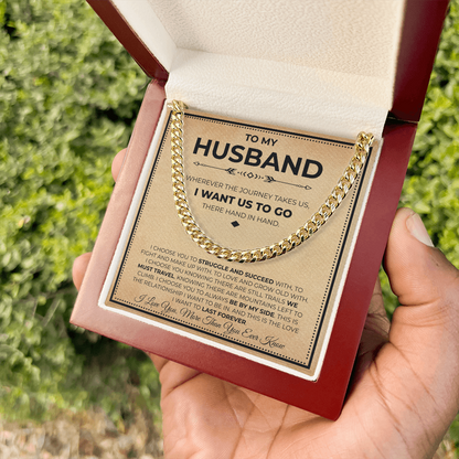 Husband Necklace Gifts From Wife, This chain makes your boyfriend look extra handsome.