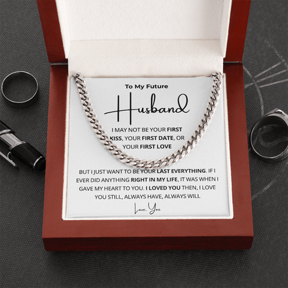 Future Husband Cuban Necklace, Simple chain, handsome effect