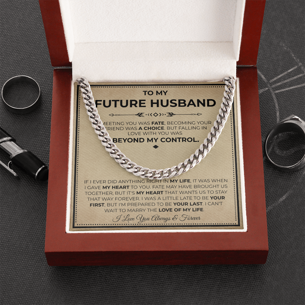 Necklace Gifts For Future Husband, This chain makes him look finer