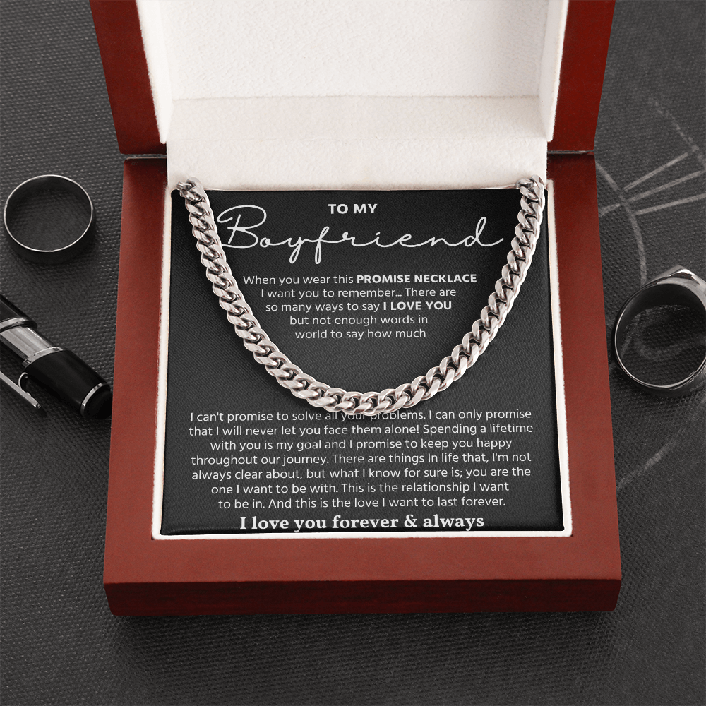 To My Man Necklace, Make your boyfriend stand out with this chain