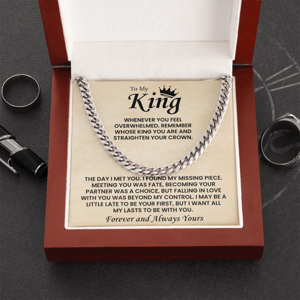 Cuban Chain Necklace For Men Romantic Gift, This chain adds instant charm to your boyfriend's style